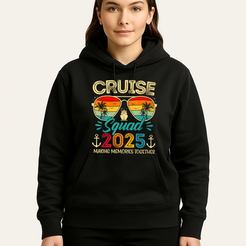 Cruise Squad 2025 Family Group Matching Summer Vacation Hoodie