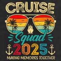 Cruise Squad 2025 Family Group Matching Summer Vacation Adult Drive Performance Visor