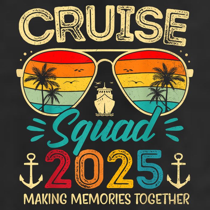 Cruise Squad 2025 Family Group Matching Summer Vacation Adult Drive Performance Visor