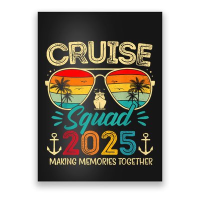 Cruise Squad 2025 Family Group Matching Summer Vacation Poster