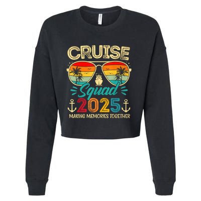 Cruise Squad 2025 Family Group Matching Summer Vacation Cropped Pullover Crew