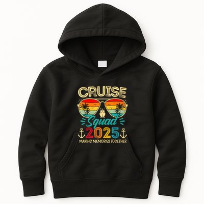 Cruise Squad 2025 Family Group Matching Summer Vacation Kids Hoodie