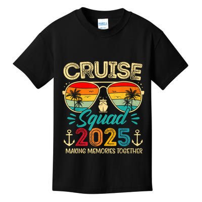 Cruise Squad 2025 Family Group Matching Summer Vacation Kids T-Shirt