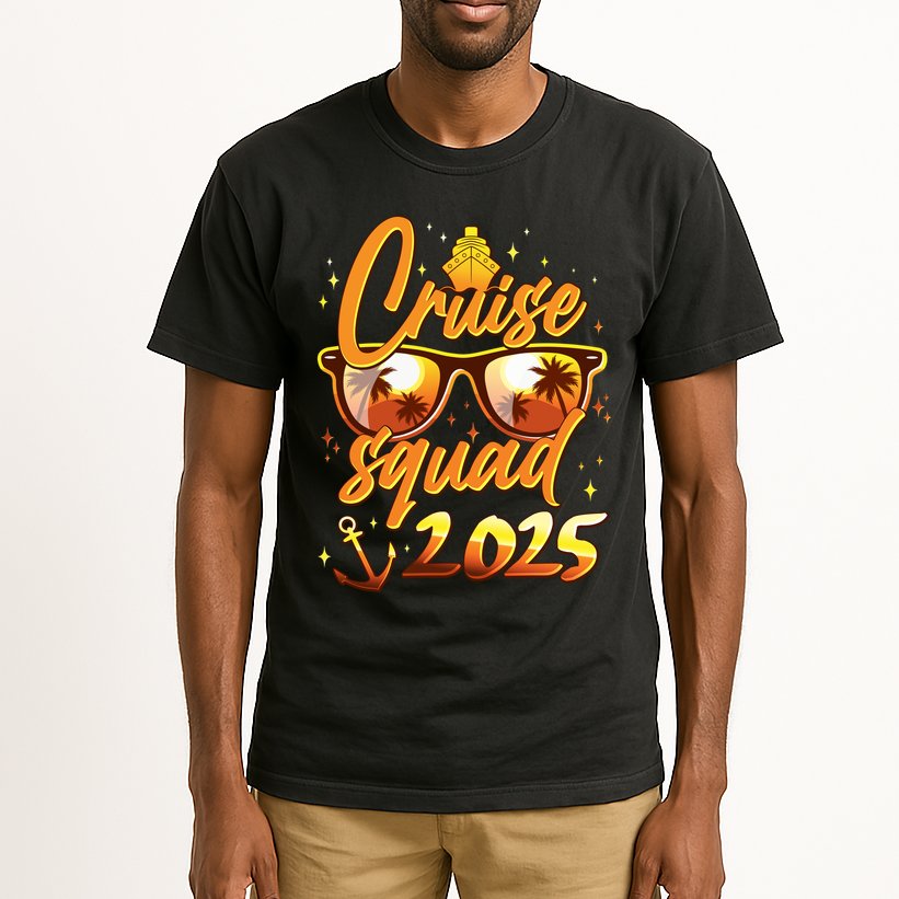 Cruise Squad 2025 Family Friends Vacation Tall T-Shirt
