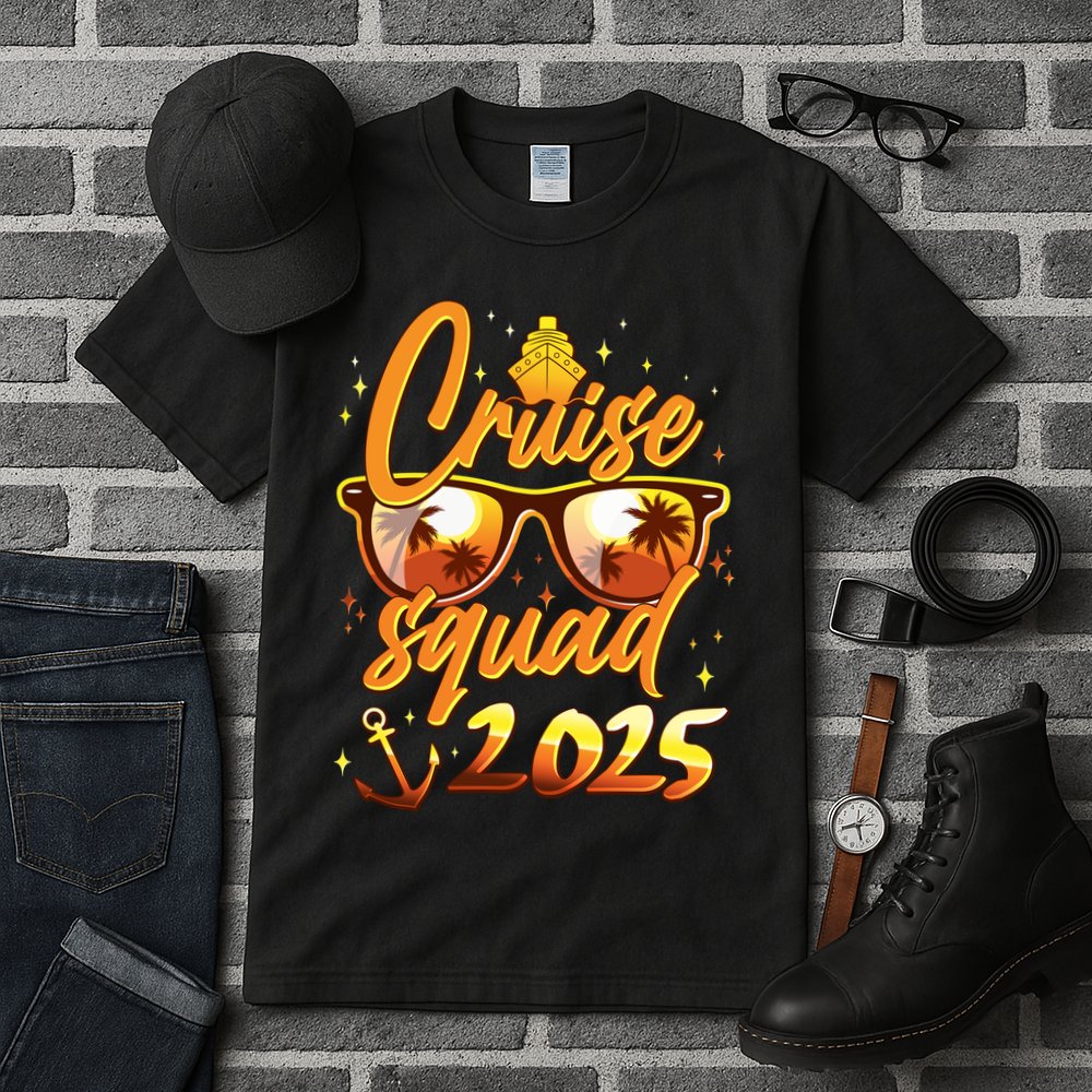 Cruise Squad 2025 Family Friends Vacation Tall T-Shirt