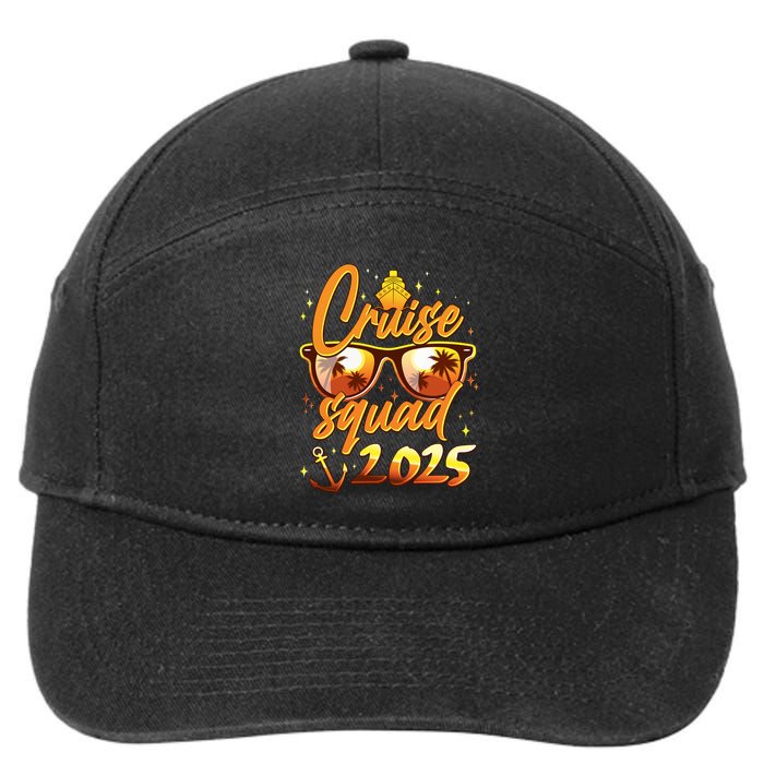 Cruise Squad 2025 Family Friends Vacation 7-Panel Snapback Hat