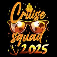 Cruise Squad 2025 Family Friends Vacation 7-Panel Snapback Hat