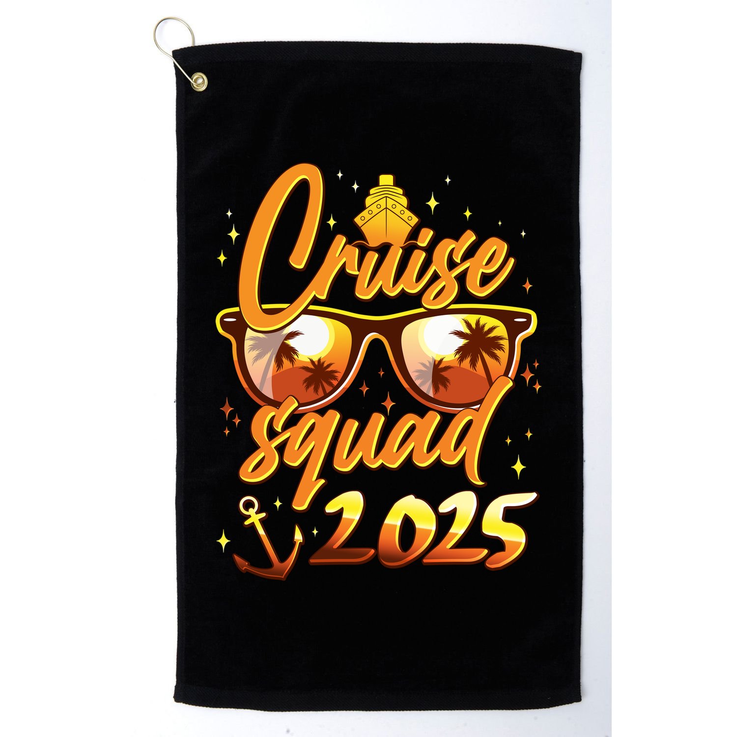 Cruise Squad 2025 Family Friends Vacation Golf Towel