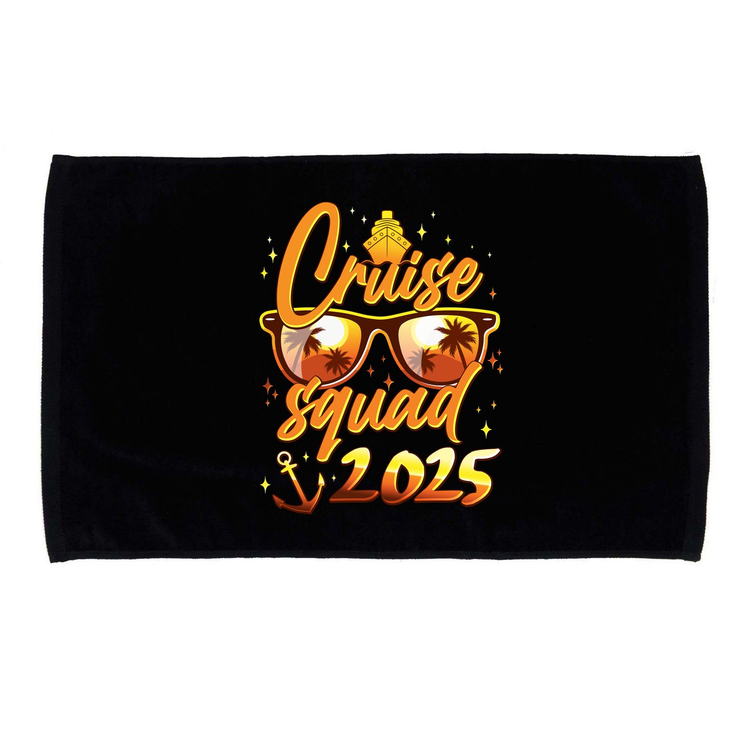 Cruise Squad 2025 Family Friends Vacation Microfiber Hand Towel