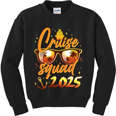 Cruise Squad 2025 Family Friends Vacation Kids Sweatshirt