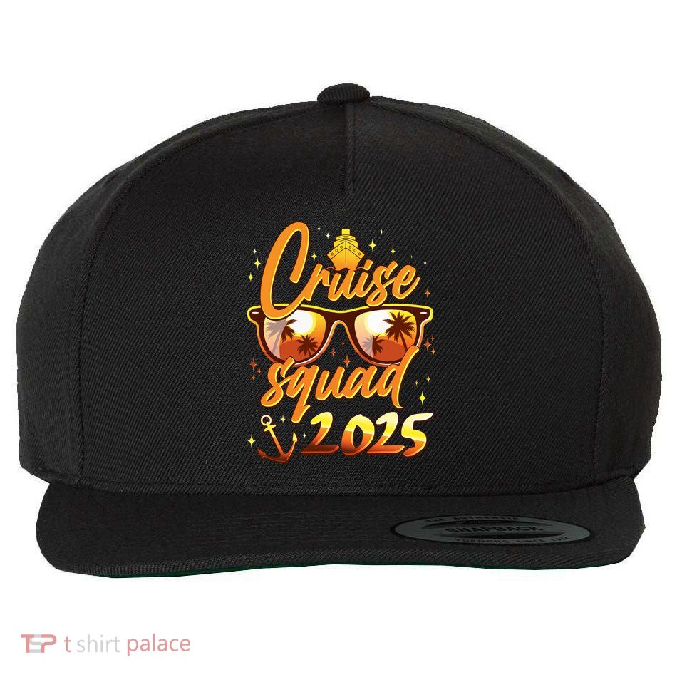 Cruise Squad 2025 Family Friends Vacation Wool Snapback Cap