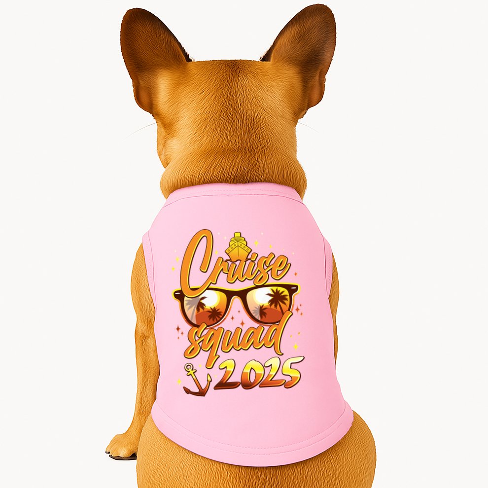 Cruise Squad 2025 Family Friends Vacation Doggie Tank