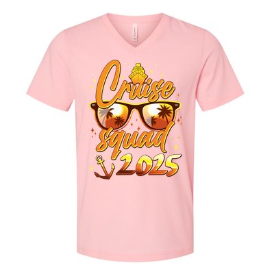 Cruise Squad 2025 Family Friends Vacation V-Neck T-Shirt