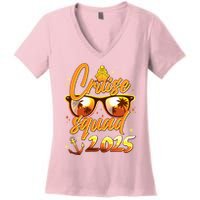 Cruise Squad 2025 Family Friends Vacation Women's V-Neck T-Shirt