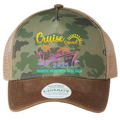 Cruise Squad 2025 Family Friends Vacation Matching Group Legacy Tie Dye Trucker Hat