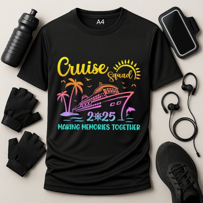 Cruise Squad 2025 Family Friends Vacation Matching Group Cooling Performance Crew T-Shirt