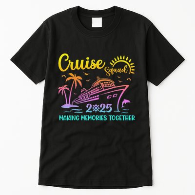 Cruise Squad 2025 Family Friends Vacation Matching Group Tall T-Shirt
