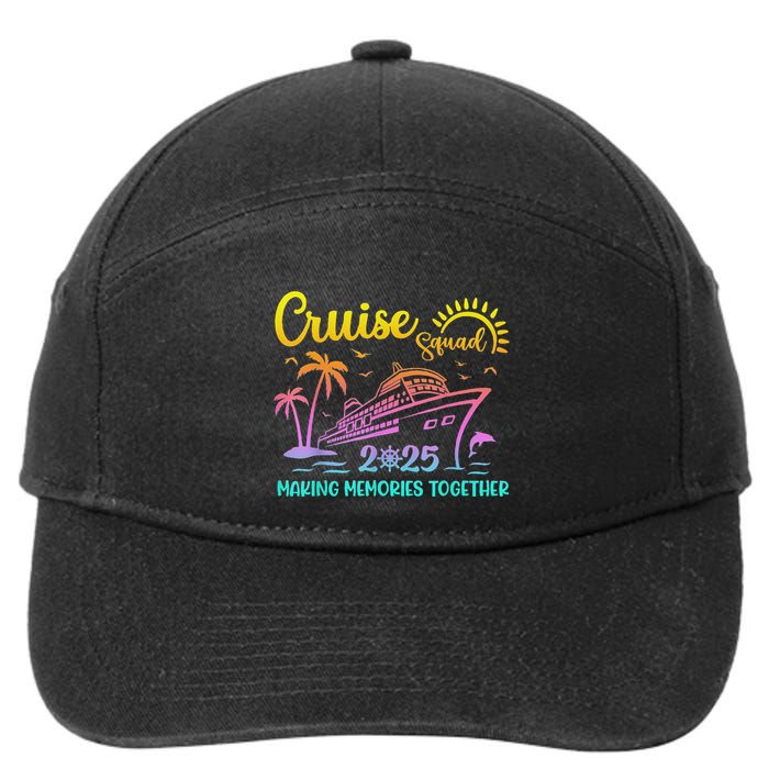 Cruise Squad 2025 Family Friends Vacation Matching Group 7-Panel Snapback Hat