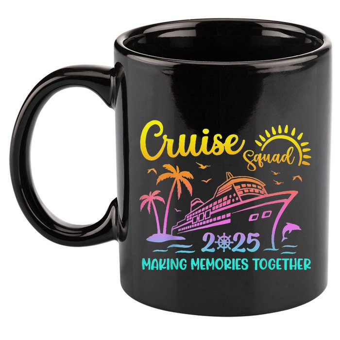 Cruise Squad 2025 Family Friends Vacation Matching Group 11oz C Handle Ceramic Mug