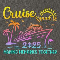 Cruise Squad 2025 Family Friends Vacation Matching Group Cotton Canvas Backpack