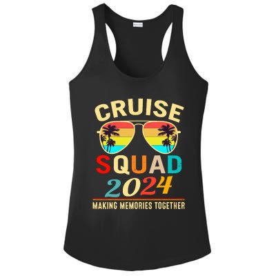 Cruise Squad 2024 Making Memories Together Summer Vacation Ladies PosiCharge Competitor Racerback Tank