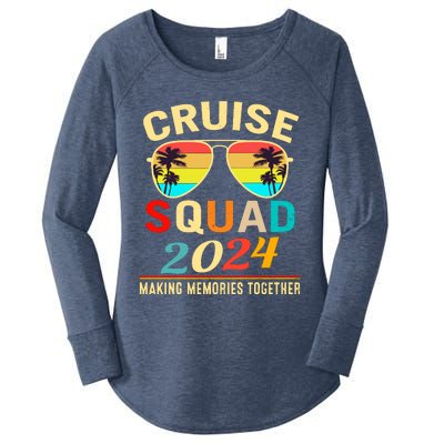 Cruise Squad 2024 Making Memories Together Summer Vacation Women's Perfect Tri Tunic Long Sleeve Shirt