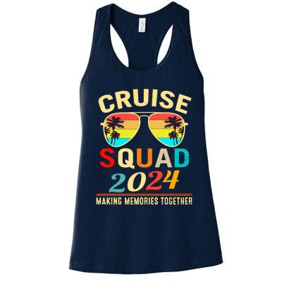 Cruise Squad 2024 Making Memories Together Summer Vacation Women's Racerback Tank