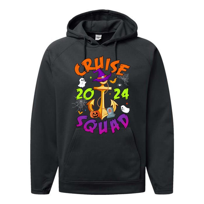 Cruise Squad 2024 Halloween Matching Team Funny Witch Performance Fleece Hoodie