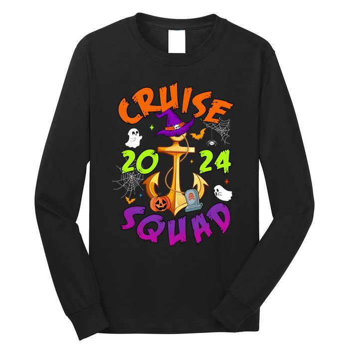 Cruise Squad 2024 Halloween Matching Team Funny Witch Long Sleeve Shirt