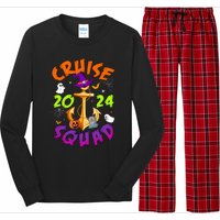 Cruise Squad 2024 Halloween Matching Team Funny Witch Long Sleeve Pajama Set