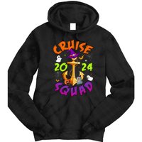 Cruise Squad 2024 Halloween Matching Team Funny Witch Tie Dye Hoodie