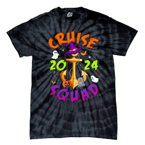 Cruise Squad 2024 Halloween Matching Team Funny Witch Tie-Dye T-Shirt