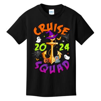 Cruise Squad 2024 Halloween Matching Team Funny Witch Kids T-Shirt