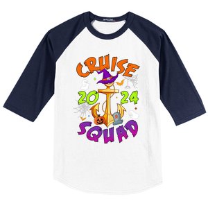 Cruise Squad 2024 Halloween Matching Team Funny Witch Baseball Sleeve Shirt