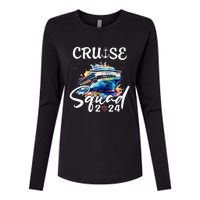 Cruise Squad 2024 Matching Family Cruise Trip Womens Cotton Relaxed Long Sleeve T-Shirt