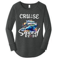 Cruise Squad 2024 Matching Family Cruise Trip Women's Perfect Tri Tunic Long Sleeve Shirt