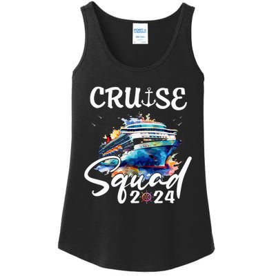 Cruise Squad 2024 Matching Family Cruise Trip Ladies Essential Tank