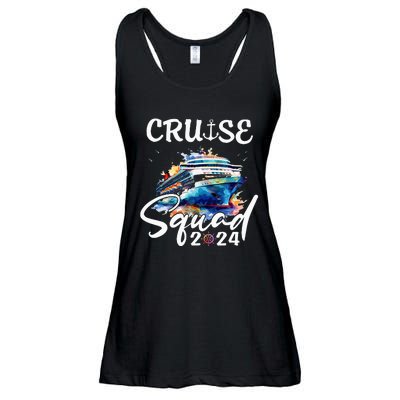 Cruise Squad 2024 Matching Family Cruise Trip Ladies Essential Flowy Tank