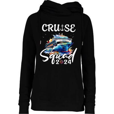 Cruise Squad 2024 Matching Family Cruise Trip Womens Funnel Neck Pullover Hood