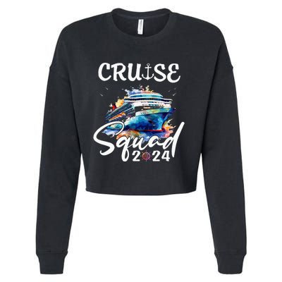 Cruise Squad 2024 Matching Family Cruise Trip Cropped Pullover Crew