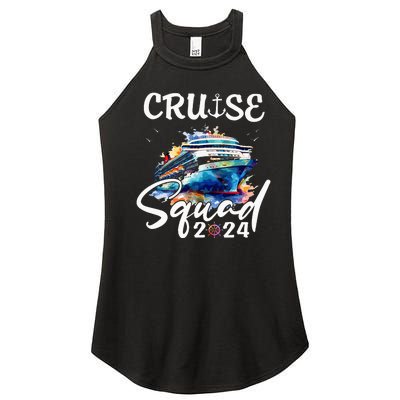 Cruise Squad 2024 Matching Family Cruise Trip Women's Perfect Tri Rocker Tank