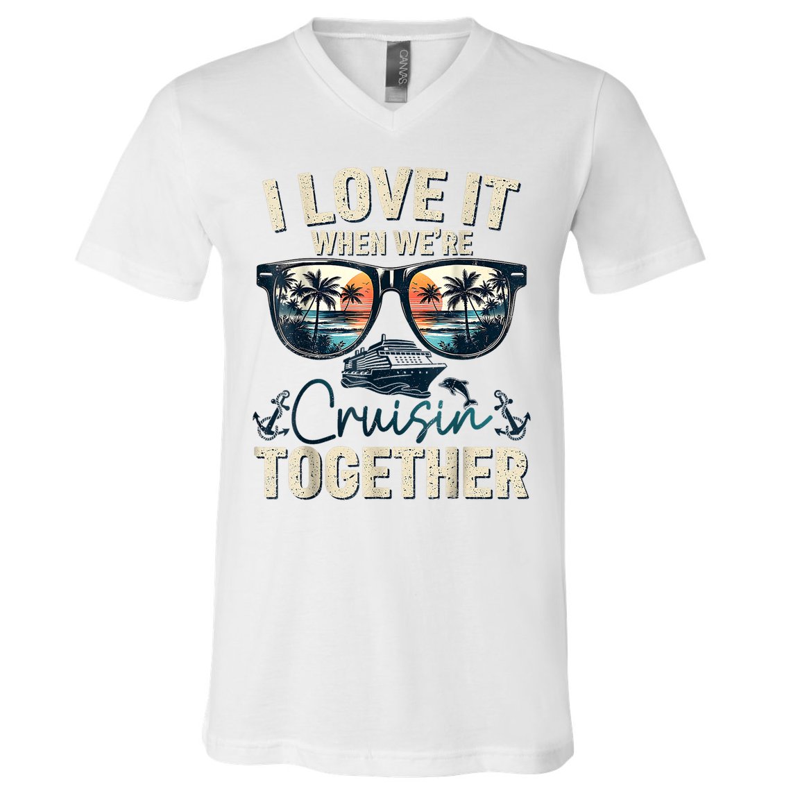 Cruise Squad 2025 Outfits Friends Family Couples Matching V-Neck T-Shirt