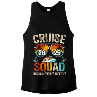 Cruise Squad 2025 Family Vacation Matching Group Summer Ladies PosiCharge Tri-Blend Wicking Tank