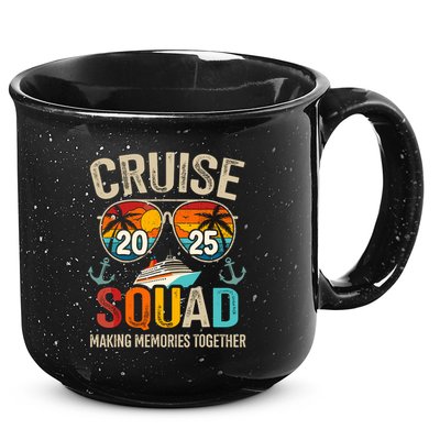 Cruise Squad 2025 Family Vacation Matching Group Summer 15oz Campfire Ceramic Mug