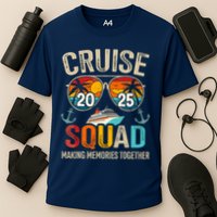 Cruise Squad 2025 Family Vacation Matching Group Summer Cooling Performance Crew T-Shirt