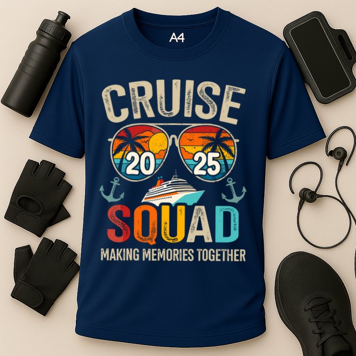 Cruise Squad 2025 Family Vacation Matching Group Summer Cooling Performance Crew T-Shirt