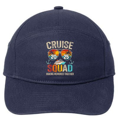 Cruise Squad 2025 Family Vacation Matching Group Summer 7-Panel Snapback Hat