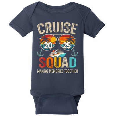 Cruise Squad 2025 Family Vacation Matching Group Summer Baby Bodysuit