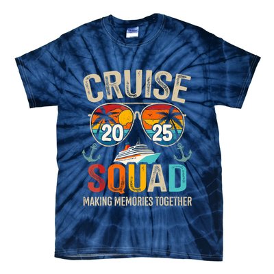 Cruise Squad 2025 Family Vacation Matching Group Summer Tie-Dye T-Shirt