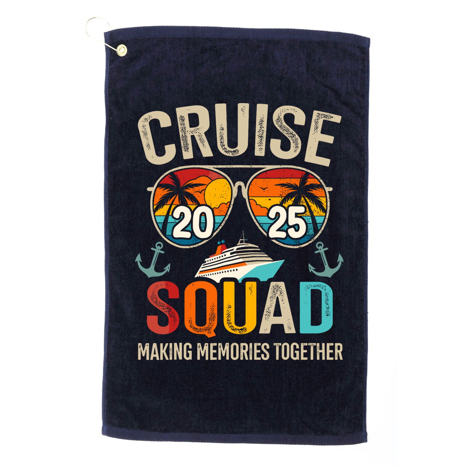 Cruise Squad 2025 Family Vacation Matching Group Summer Golf Towel